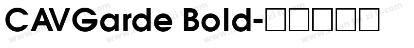 CAVGarde Bold字体转换
